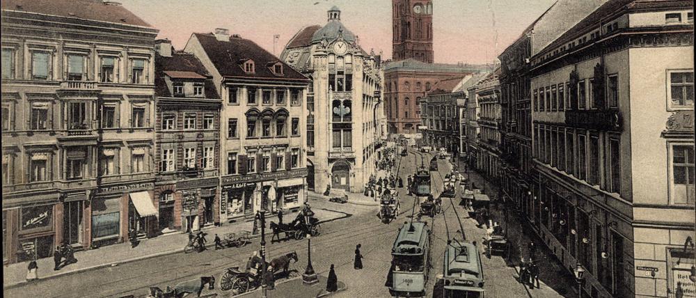 Molkenmarkt und Spandauerstraße wie sie mal waren mit den Straßenbahnen 241 und 1408
