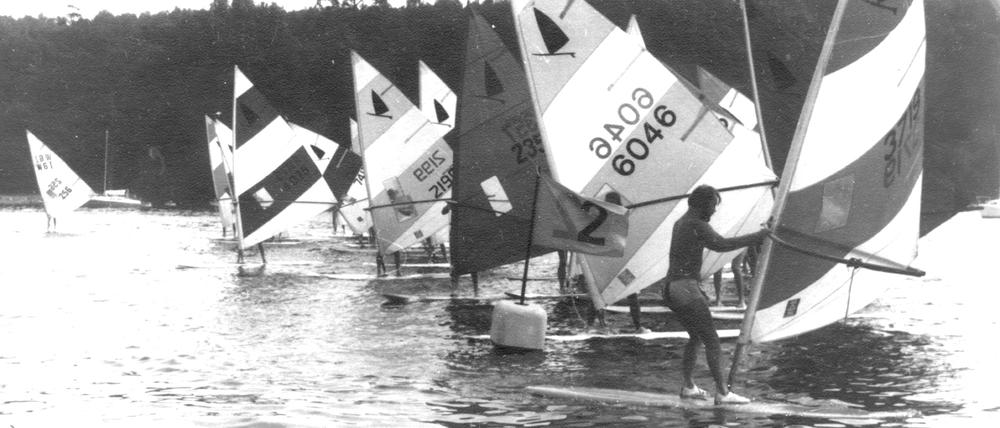 Damals eine ungewohnte Sicht: 1973 startete die erste Regatta auf der Havel.