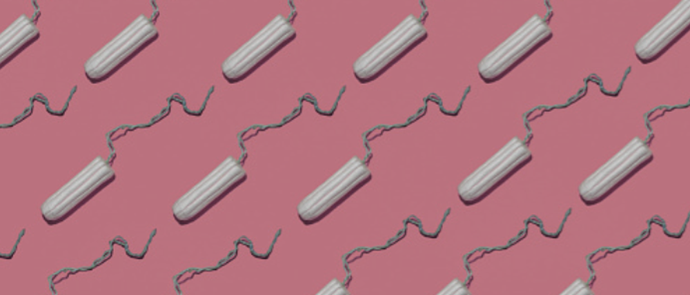 Tampons - ein Menstruationsprodukt.