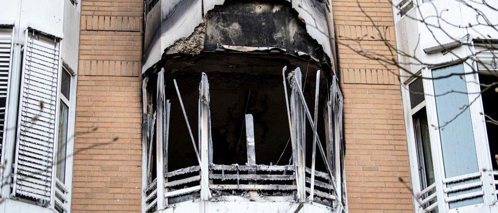 Ein Zimmer des Helios Klinikum Emil von Behring in Berlin-Zehlendorf ist über Nacht komplett ausgebrannt.
