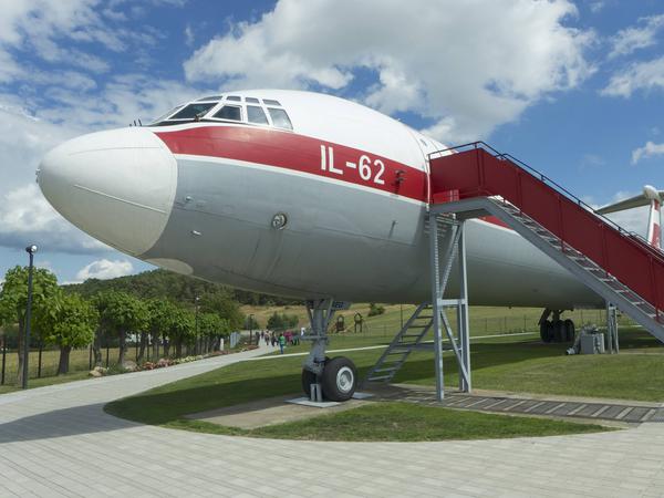 Die IL-62 im Museum im brandenburgischen Stölln.