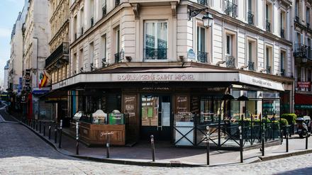 Eine Bäckerei im Pariser Stadtviertel Quartier Latin am linken Ufer der Seine. Solche kleinen Gewerbe werden durch Semaest geschützt.