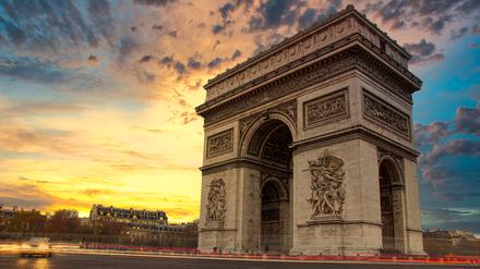 Der Arc de Triomphe am Charles de Gaulle-Platz in Paris. Frankreich ist für Berliner Unternehmen ein bedeutender Markt. 