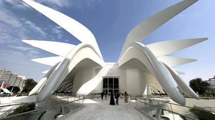 Der indische Pavillon bei der aktuellen Expo in Dubai.