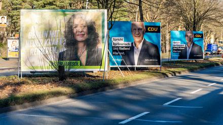 Plakativ: Bettina Jarasch (Grüne) hat eine Zusammenarbeit mit Kai Wegner (CDU) und dessen Partei bereits ausgeschlossen.