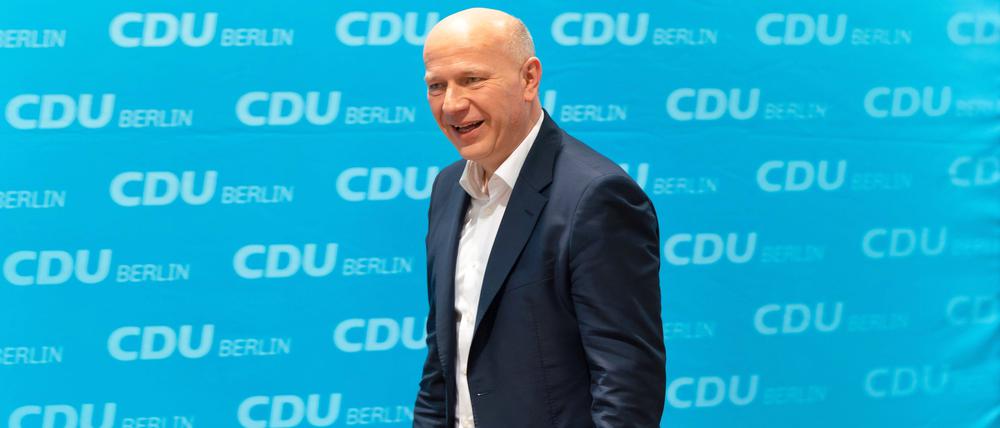 Tagung des Landesvorstands der CDU Berlin mit ihrem Chef Kai Wegner.