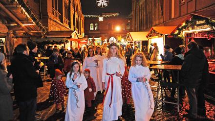 Der Lucia-Weihnachtsmarkt in der Kulturbrauerei – so sah es dort vor der Pandemie aus.