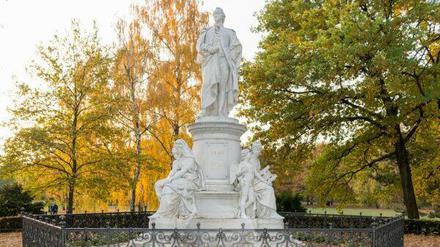 Das Goethe-Denkmal im Berliner Tiergarten.