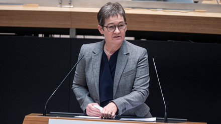 Ulrike Gote (Bündnis 90/Die Grünen), Berliner Senatorin für Gesundheit und Wissenschaft.