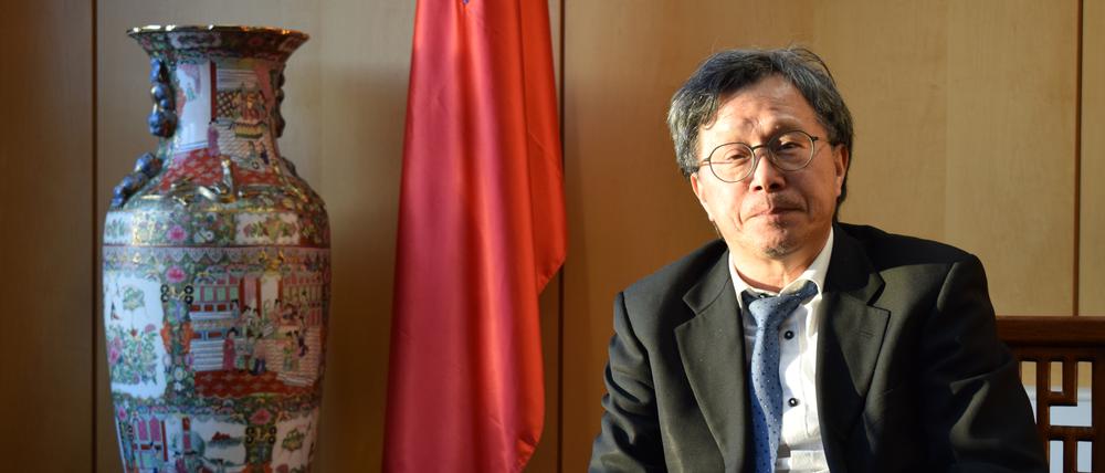 Taiwans Botschafter Jhy-Wey Shieh in der Taipeh Vertretung in Berlin