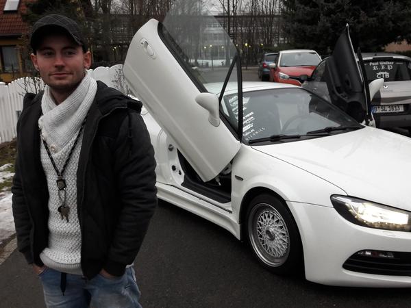 Sascha Hartmann hat 25.000 Euro in seinen Wagen investiert.