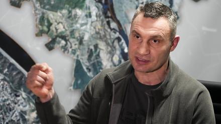 Vitali Klitschko während eines Interviews mit der Associated Press am 27. Februar in seinem Büro im Kiewer Rathaus.