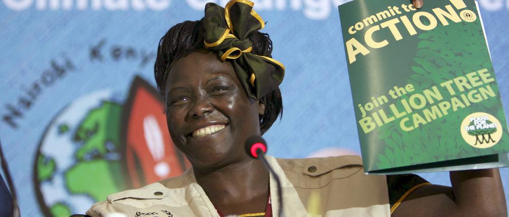 Die Kenianerin Wangari Maathai gilt als Begründerin der Umweltbewegung in Afrika.