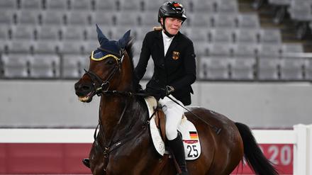 Annika Schleu bei den Olympischen Spielen 2021.
