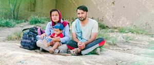 Aref Saboor und seine Familie am Sonntag in Kabul.