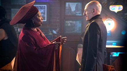 Das lange Warten hat ein Ende: Patrick Stewart und Whoopi Goldberg in der zweiten Staffel von „Star Trek: Picard“