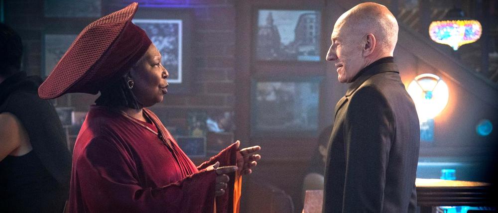 Das lange Warten hat ein Ende: Patrick Stewart und Whoopi Goldberg in der zweiten Staffel von „Star Trek: Picard“