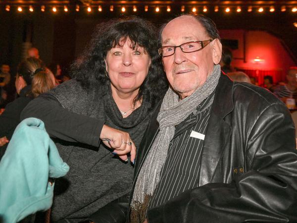 Herbert Köfer und seine Frau Heike bei der Premiere des Musicals "Zombie Berlin" im BKA Theater in Kreuzberg 2019.