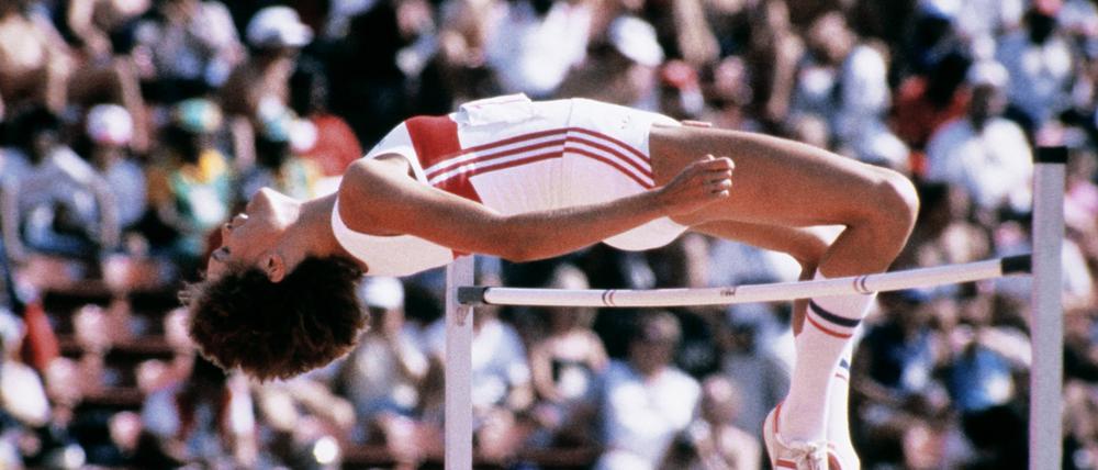 Ulrike Meyfarth bei den Olympischen Spielen 1984 in Los Angeles