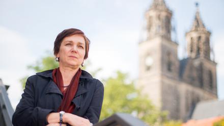 Nellja Veremej, hier 2018 in Magdeburg, wo sie Stadtschreiberin war