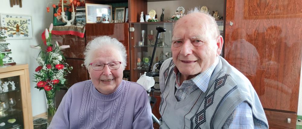 Rita und Heinz blicken in Karow auf ein bewegtes Eheleben zurück.