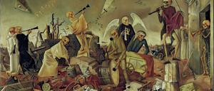 Symbol des Holocaust. Felix Nussbaums Gemälde „Triumph des Todes (Die Gerippe spielen zum Tanz)“ von 1944.