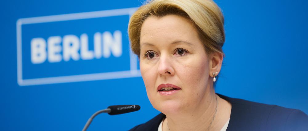 Franziska Giffey (SPD), regierende Bürgermeisterin von Berlin