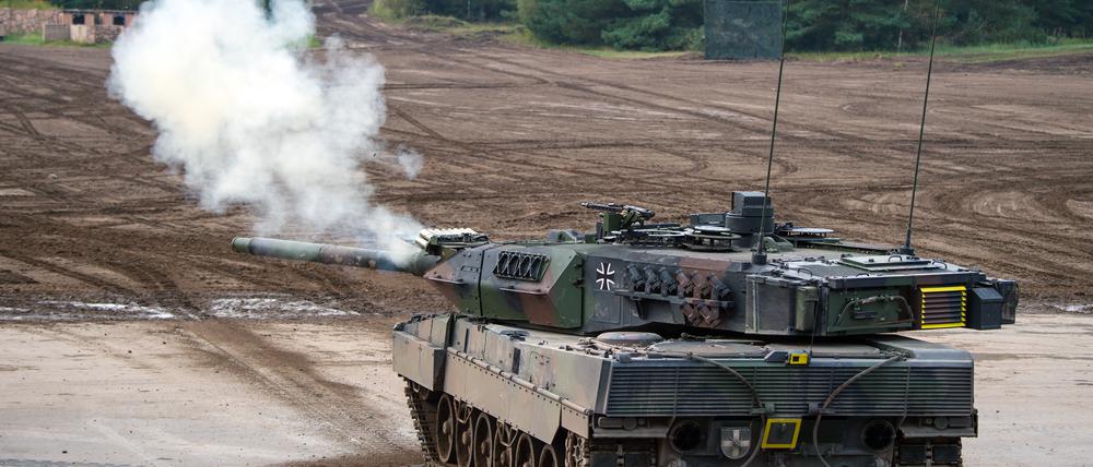 Ein Kampfpanzer vom Typ «Leopard 2A7»: Deutschland gehört auch bei den Waffenexporten zu den führenden Nationen. 