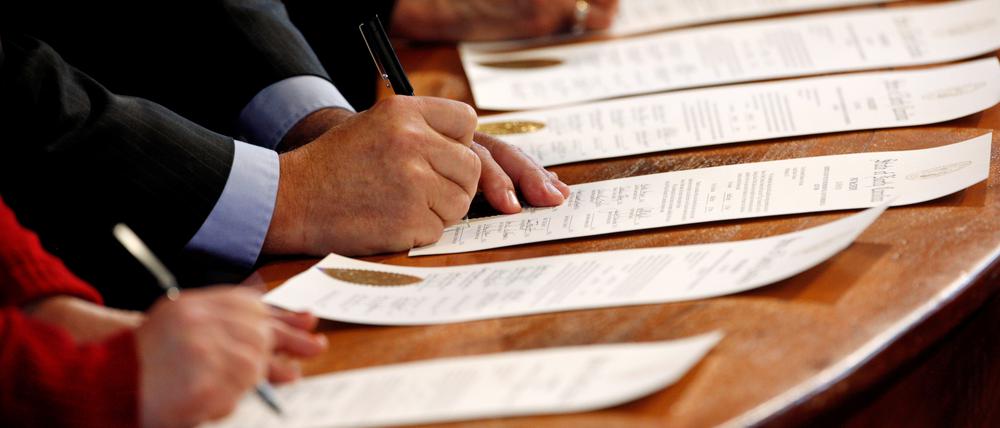 538 Wahlleute bilden das Wahlleute-Gremium, das „electoral college“.