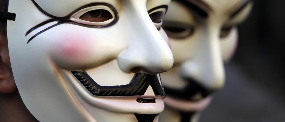 Die Anhänger von Anonymous Germany sind Maskenbefürworter. 