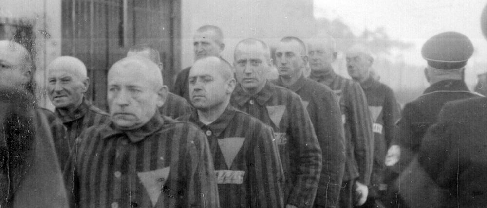 Prisoners in the concentration camp at Sachsenhausen, Germany, 19 Dec 1938 WHA PUB