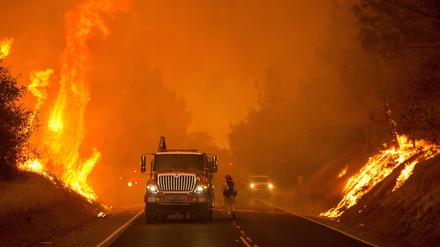 Mit der Trockenheit und Hitze kommen oft Waldbrände wie hier in Kalifornien.