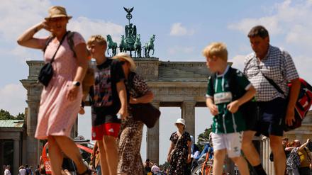 Touristen in Berlin.