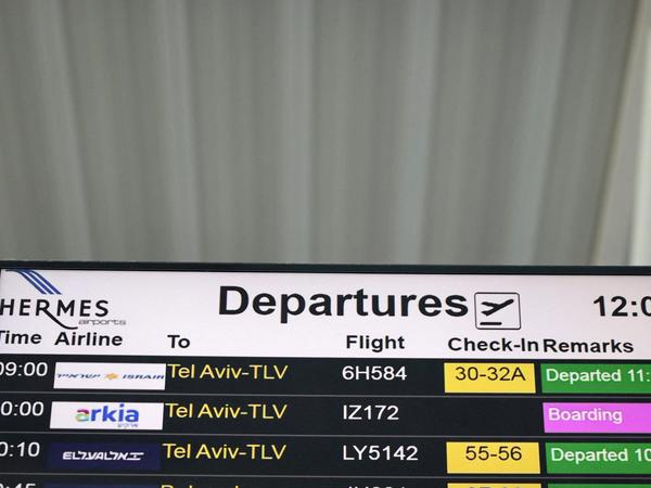 Eine Flugstunde entfernt: Zwölf Airlines verbinden normalerweise Larnaka mit Tel Aviv. 