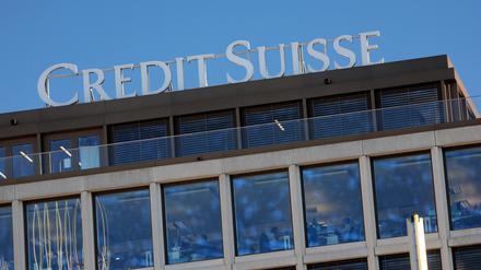 Logo der Credit Suisse-Bank.  