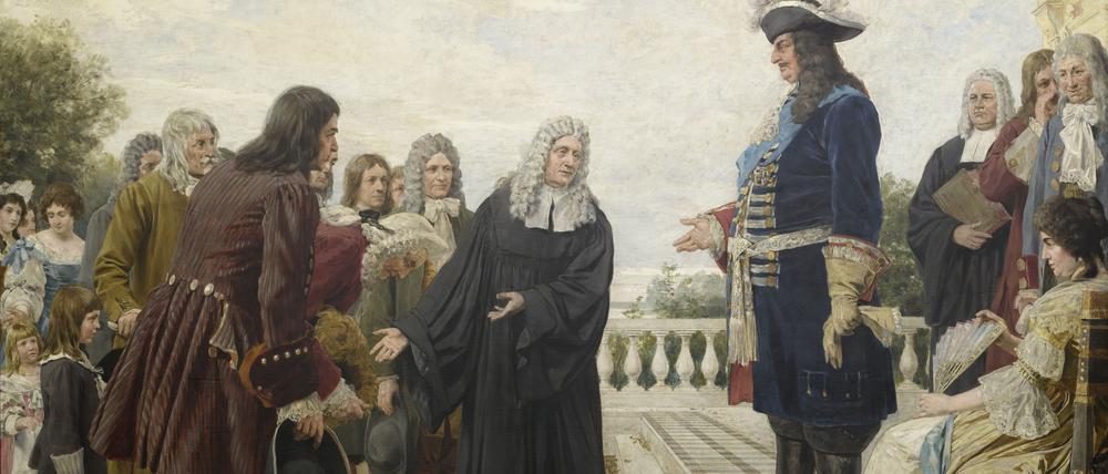 Der Große Kurfürst empfängt die Hugenotten: Ein Gemälde von Ernst Albert Fischer-Cörlin