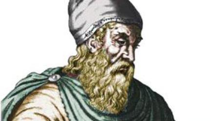 Archimedes - hier ein mittelalterliches Idealporträt - starb 212 v. Chr. bei der Eroberung von Syrakus durch die Römer.