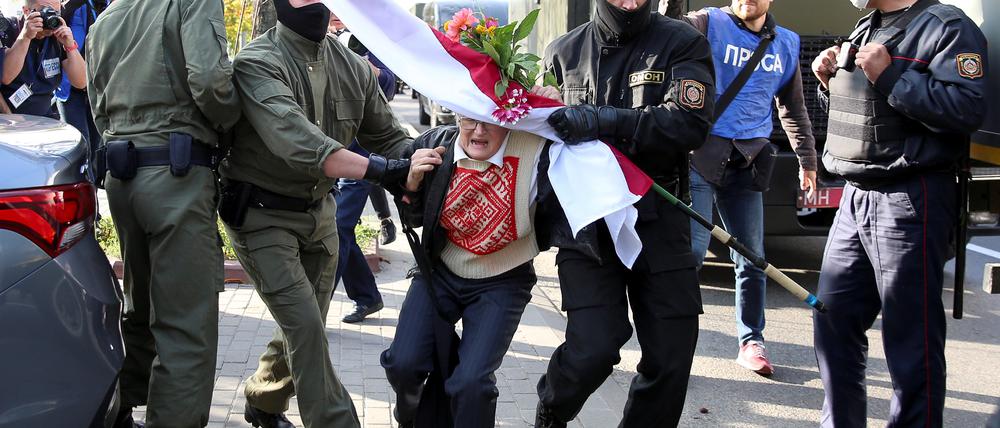 Für die Demonstrationen in Belarus gibt es nur wenig Solidarität aus westlichen Demokratien.