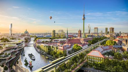 Zukunftsvision. So könnte Berlin im Jahr 2045 aussehen.