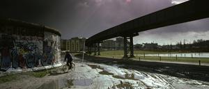 Wo Wenders’ Engel spazieren gehen: der Potsdamer Platz mit Berliner Mauer und Magnetbahn, West-Berlin, 1988