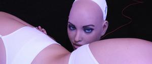 Harmony ist ein Begleitroboter und geht ganz schön ran in Dragana Buluts Performance „Beyond Love“.