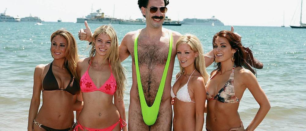 In diesem Outfit dürfte der Komiker Sasha Baron Cohen auf Mallorca nicht in die Kneipen. 