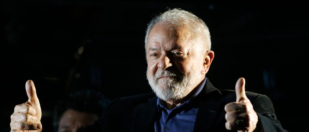 Lula da Silva am Wahlabend.