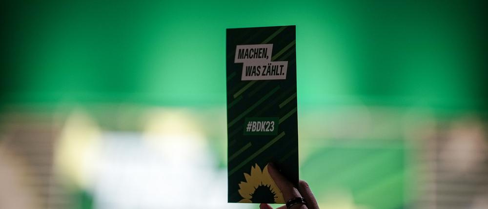 Die Mehrheit der Grünen-Delegierten will nichts mit Adenauer zu tun haben.