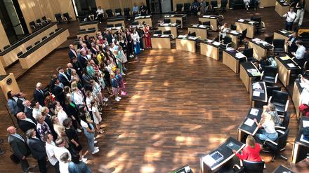 Ausgezeichnet: 31 Schülerzeitungsredaktionen im Bundesrat.