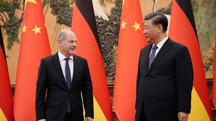 Es ist kompliziert: Bundeskanzler Olaf Scholz und sein chinesischer Amtskollege, Partei- und Staatschef Xi Jinping.