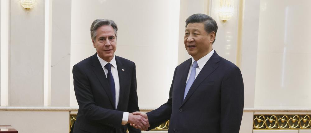 US-Außenminister Blinken bei Chinas Staatschef Xi 