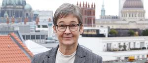 Ulrike Gote, hier noch als Kandidatin für das Amt der Senatorin für Senatorin für Wissenschaft, Gesundheit, Pflege und Gleichstellung, Anfang Dezember 2021.