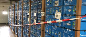 Rekordkokainfund in Brandenburg: In Bananenkisten wurden in Groß Kreutz 1200 Kilogramm Drogen gefunden