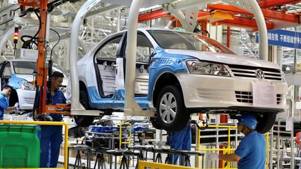Mit dem chinesischen Partner SAIC baut VW Autos in der Provinz Xinjiang.